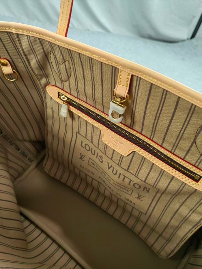 1:1 quality version  Leather Old Flower Tote Bag