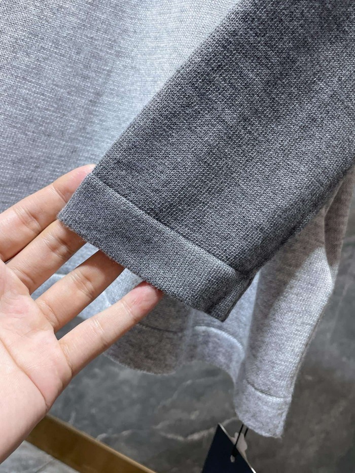 Cross Patch Leather Embroidery Crewneck Color Block Raglan Wool Knit Long Sleeve T-Shirt 2 colors 29504096