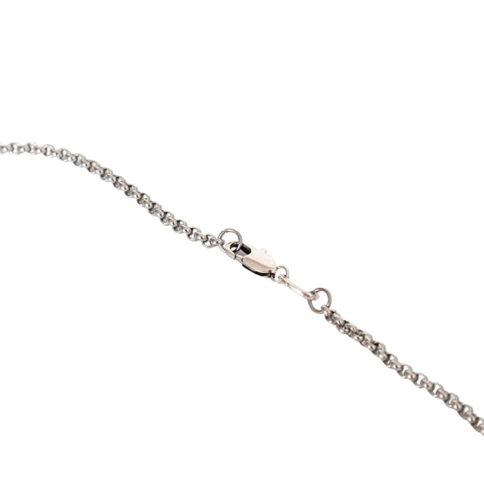 925 Silver Floral Cross Barrel Pendant Necklace 29507619