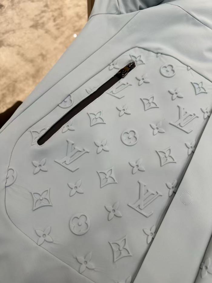 1:1 quality version Embossed Monogram Hooded Drawstring Wind Down Puffer Jacket 2 colors 29504118