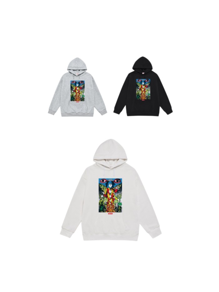 Life Art Print Eyes Figure Decreasing Graphic Oversized Hoodie 3 colors 29510958