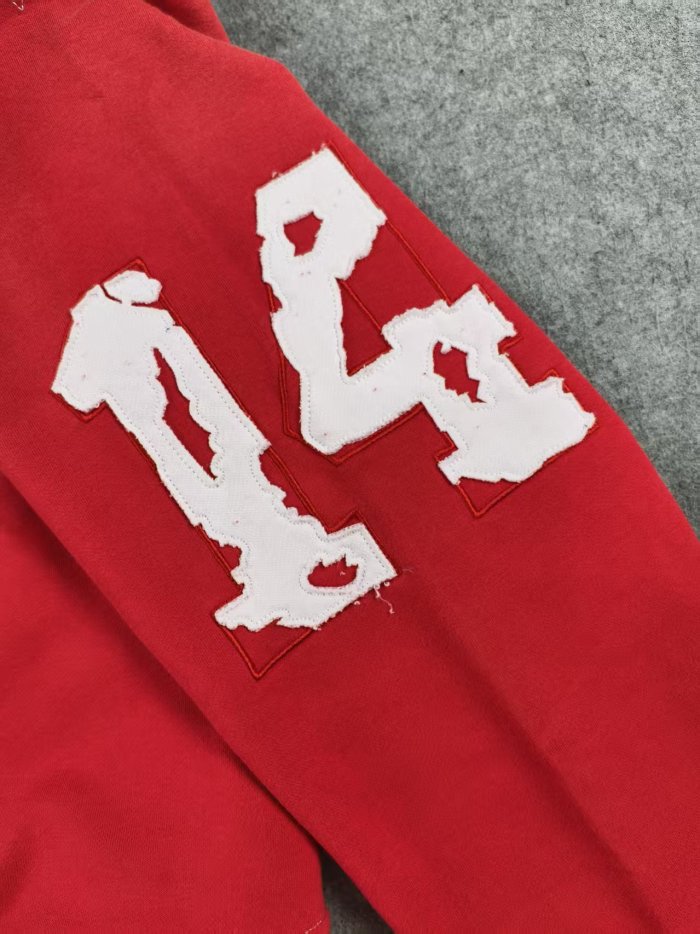 Vintage Street Washed Distressed Letter Print Stitched Zip Up Hoodie 3 colors 29380489