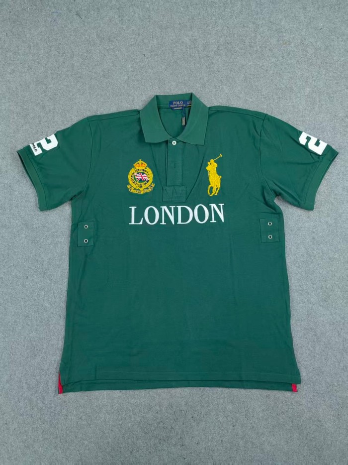 City Letter Logo Embroidered Polo shirt 22 colors