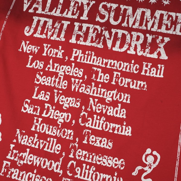 Jimi Hendrix Portrait Rhinestone Letter Tour City Long Sleeve T-shirt 2 colors 29524951