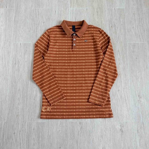 1:1 quality version All Over CH Letter Cross Jacquard Stripe Long Sleeve Polo Long Sleeve Tee 29527324