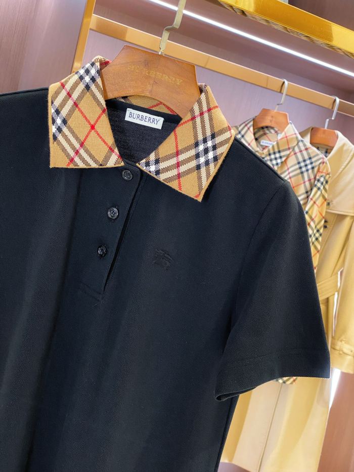 1:1 quality version Chest Knight Logo Classic Check Collar Polo Dress 2 colors 29528611