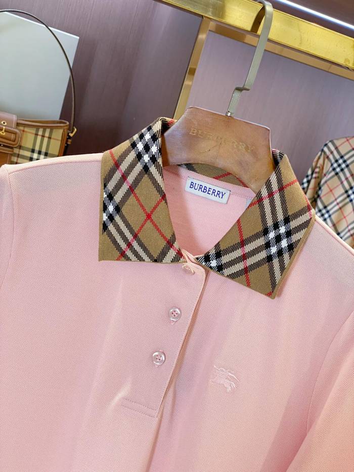 1:1 quality version Chest Knight Logo Classic Check Collar Polo Dress 2 colors 29528611