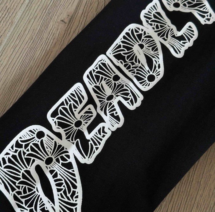 1:1 quality version Deadly Doll X Back Pink Flower Upside-Down Dancer Long Sleeve Tee 29530827