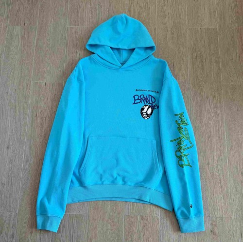 1:1 quality version Purple Smiley Logo Left Sleeve Green Print Back BRAIN NEW Graphic Hoodie 29530796