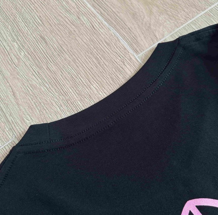 1:1 quality version Deadly Doll X Back Pink Flower Upside-Down Dancer Long Sleeve Tee 29530827