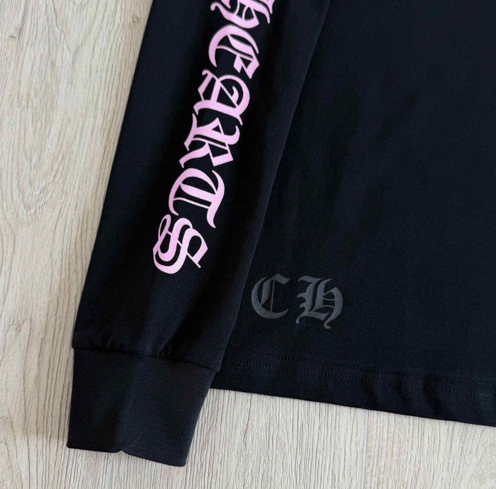 1:1 quality version Deadly Doll X Back Pink Flower Upside-Down Dancer Long Sleeve Tee 29530827