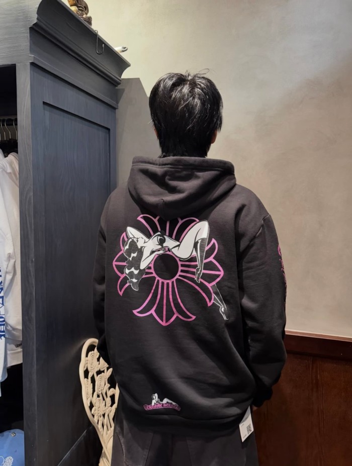 1:1 quality version Deadly Doll X Dancer Gradient Gothic Full Sleeve Tattoo Zip Drawstring Hoodie 29530810