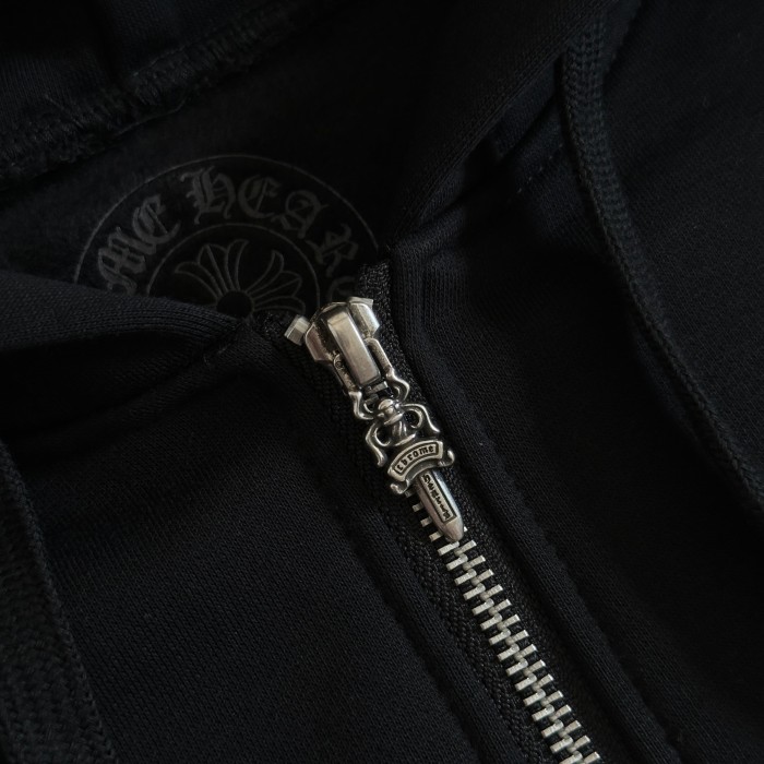 1:1 quality version Deadly Doll X Dancer Gradient Gothic Full Sleeve Tattoo Zip Drawstring Hoodie 29530810