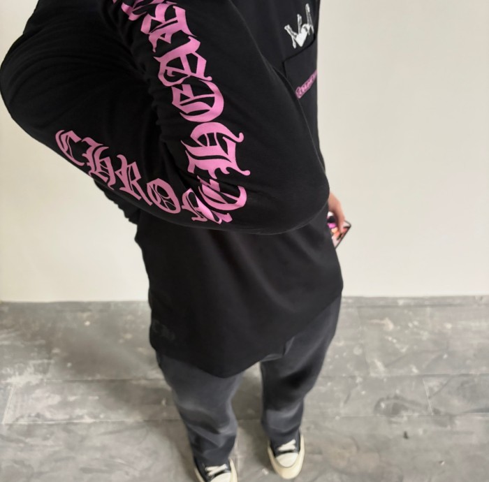 1:1 quality version Deadly Doll X Back Pink Flower Upside-Down Dancer Long Sleeve Tee 29530827