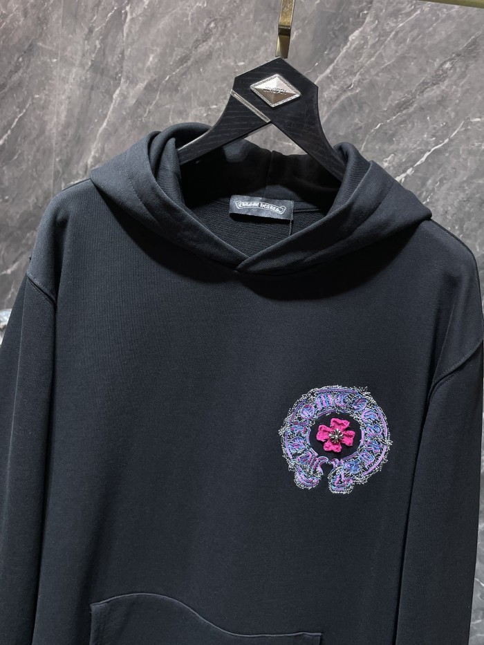 Horseshoe Sanskrit Cross Handmade Patch Embroidery Hoodie 2 colors 29533471