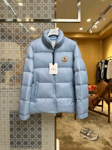 1:1 quality version Logo Shiny Nylon Men Stand Collar Down Jacket 2 colors 29535454