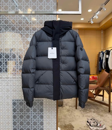 1:1 quality version Armband Color Contrast Debossed Webbing Hooded Down Jacket 3 colors 29535388