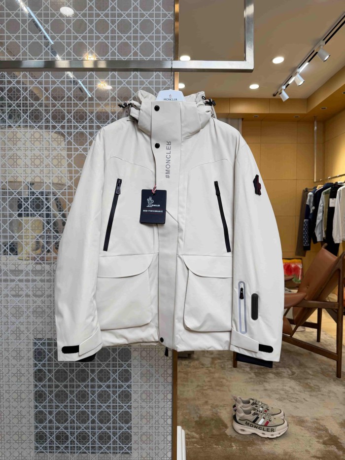 1:1 quality version Multi Pocket Velcro Hooded Cargo Down Jacket 2 colors 29535576