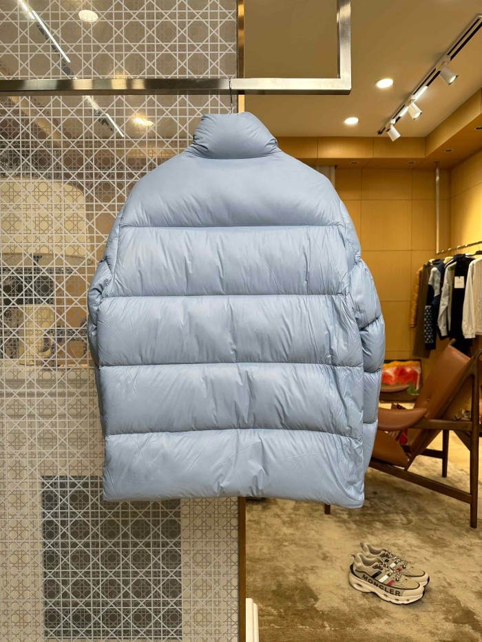 1:1 quality version Logo Shiny Nylon Men Stand Collar Down Jacket 2 colors 29535454