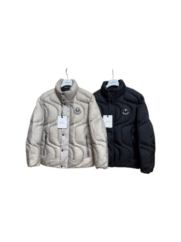 1:1 quality version Palm Tree Embroidery Badge Wave Quilted Stand Collar Down Jacket 2 colors 29535404