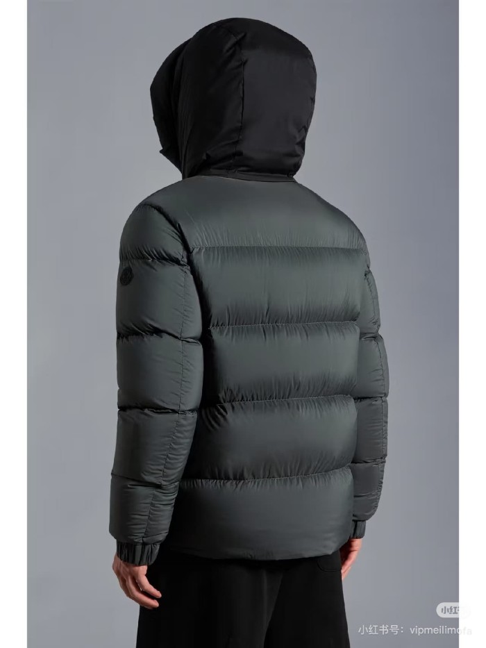 1:1 quality version Armband Color Contrast Debossed Webbing Hooded Down Jacket 3 colors 29535388