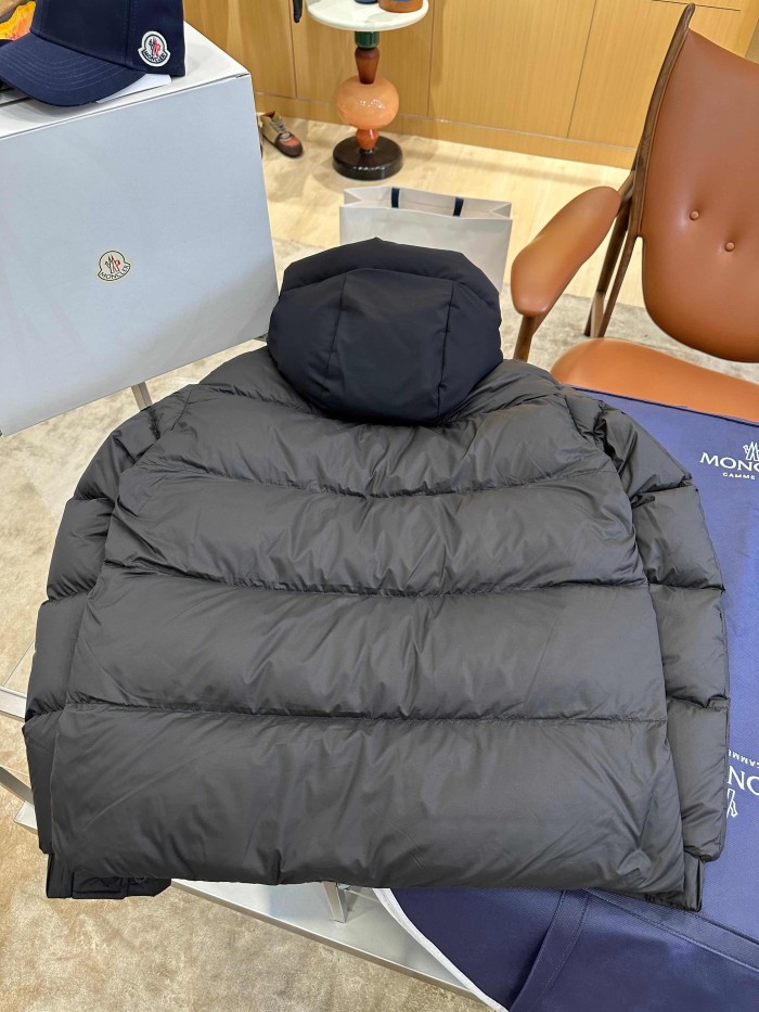 1:1 quality version Armband Color Contrast Debossed Webbing Hooded Down Jacket 3 colors 29535388