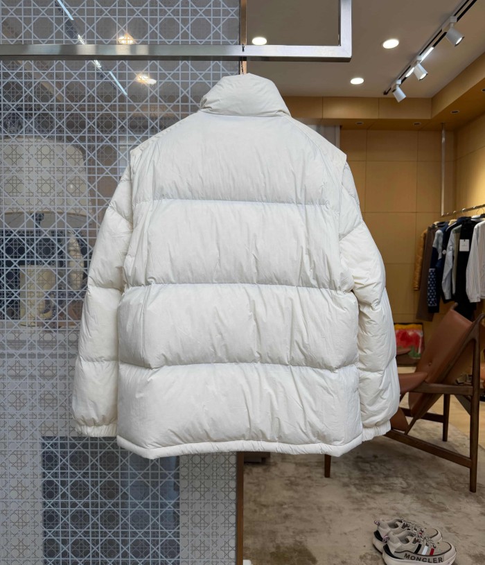1:1 quality version Logo Detachable Sleeve Two Way Wear Stand Collar Down Jacket 2 colors 29535421