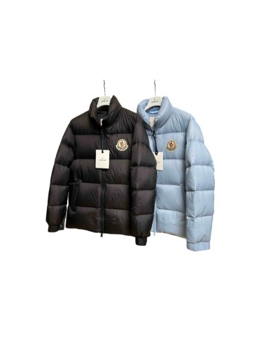 1:1 quality version Logo Shiny Nylon Men Stand Collar Down Jacket 2 colors 29535454