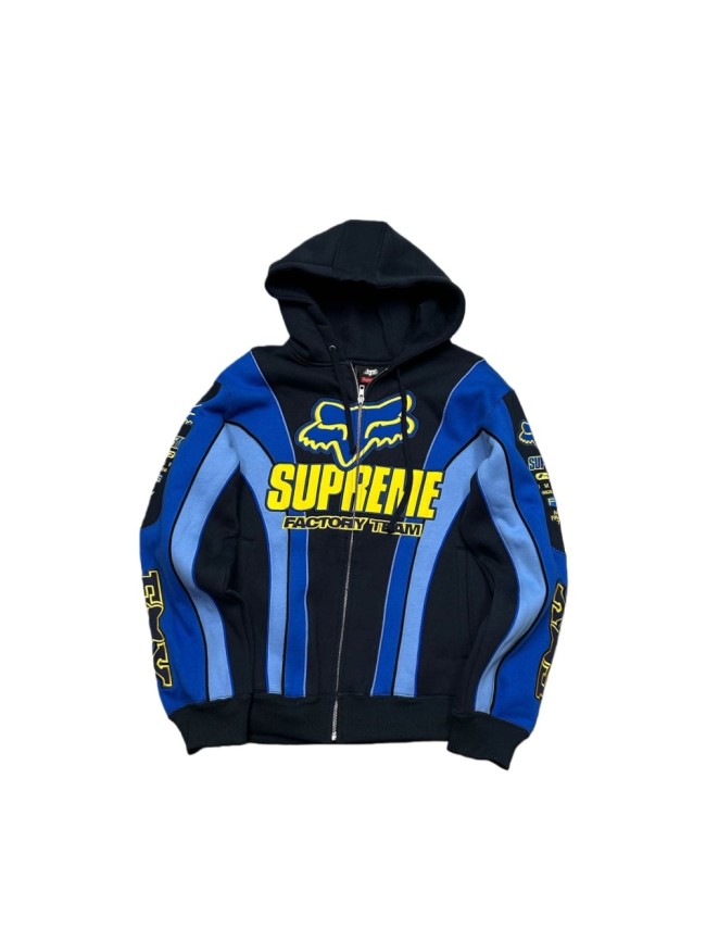 [50% Off]Supreme 1:1 quality version Foxracing FW25 WEEK9 Zip Up Hoodie 3 colors 28717128