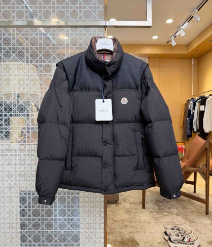 1:1 quality version Logo Detachable Sleeve Two Way Wear Stand Collar Down Jacket 2 colors 29535421