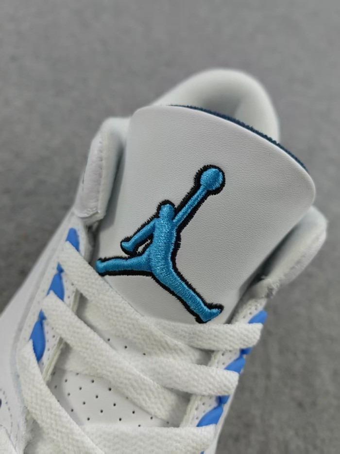 [plus-size shoes]@j3 Mid-Top Men's North Carolina Blue Retro Basketball Shoes 29033474
