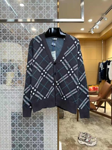 1:1 quality version Plaid Jacquard Cardigan Sweater 29542117