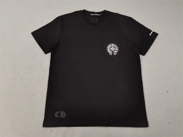 [50% Off]Front And Back Horseshoe Pocket Print Tee