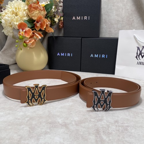 1:1 quality version Smooth Leather Enamel MA Thorn Buckle Belt 2 colors【Width 3.8 cm】29543484