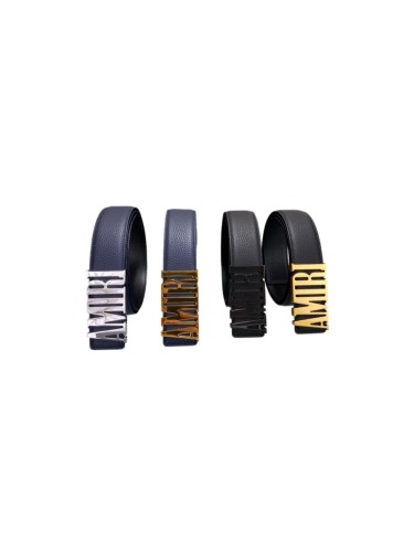 1:1 quality version Pebbled Leather Letter Buckle Mens Belt 4 colors【Width 3.8 cm】29543607