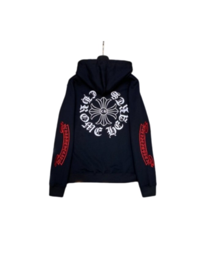 [50% Off]Red embroidered logo hoodie 16823120