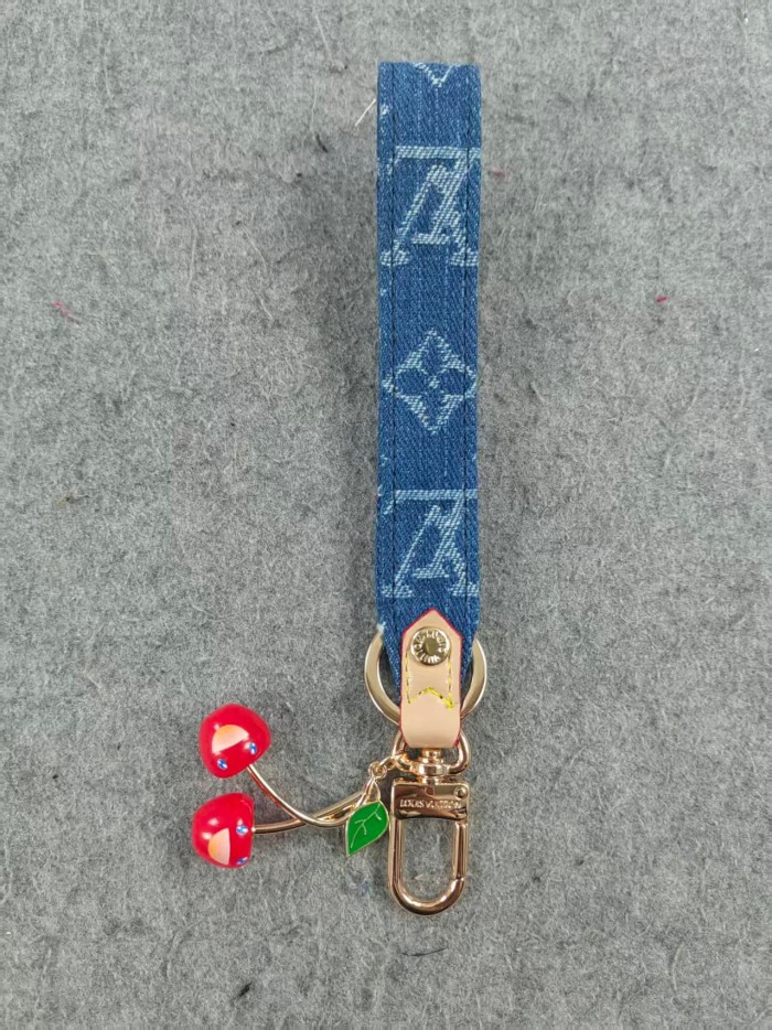 Denim Logo Cherry Keychain 28692172