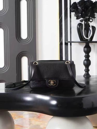 Caviar Leather CC Turnlock Flap Red Interior Crossbody Messenger Bag 2 colors 29554207