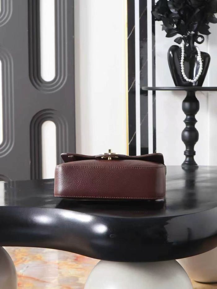 Caviar Leather CC Turnlock Flap Red Interior Crossbody Messenger Bag 2 colors 29554207