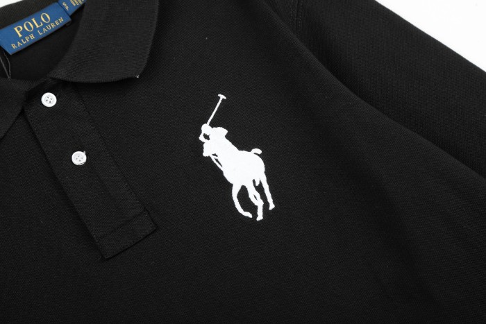 Classic Big Pony Embroidery Basic Couple Polo Collar Long Sleeve T-shirt 8 colors 29557276