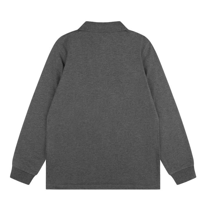 Classic Pony Embroidery Basic Couple Polo Collar Long Sleeve T-shirt 10 colors 29557286