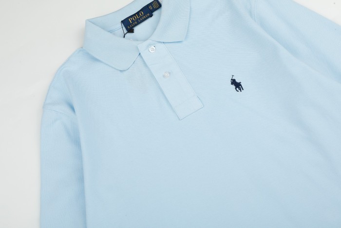 Classic Pony Embroidery Basic Couple Polo Collar Long Sleeve T-shirt 10 colors 29557286