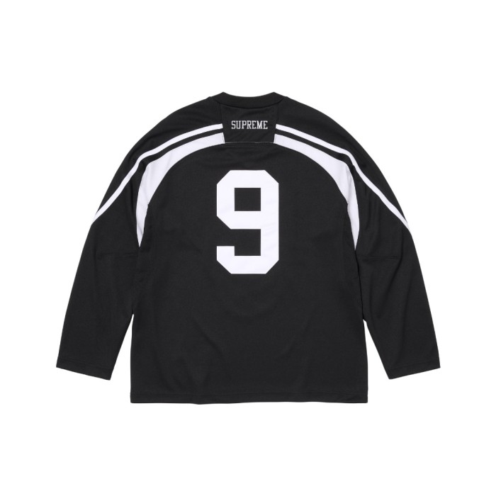 The Misfits X Skull Fiend Spliced V Neck Quick Dry Mesh Jersey Long Sleeve T-Shirt 29557063