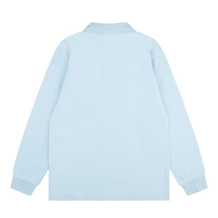 Classic Pony Embroidery Basic Couple Polo Collar Long Sleeve T-shirt 10 colors 29557286