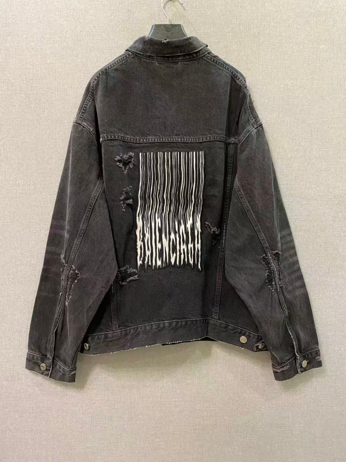 US$ 144.42 - 1:1 quality version Ripped Back Vertical Stripe ...