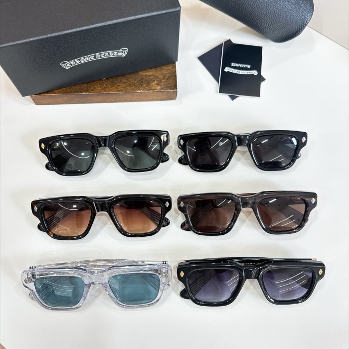 1:1 quality version Rectangular Metal Carved Temple Decor Gradient Lens Sunglasses 6 colors 29564031