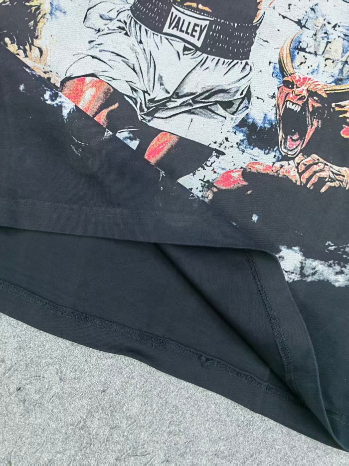 Boxing Theme Print Washed Tee 2 colors 29047376