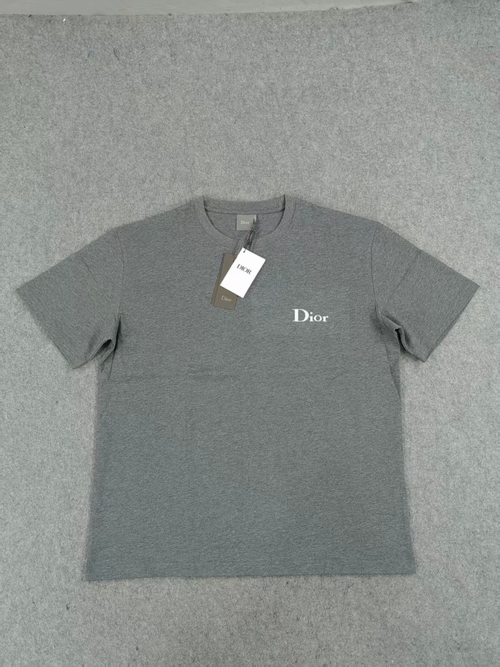 1:1 quality version Combed Cotton Letter Embroidery Crew Neck T-Shirt 3 colors 29106660