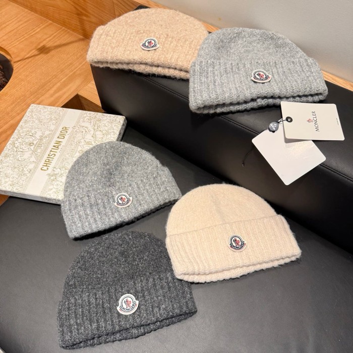 1:1 quality version Oval Badge Logo Cuffed Knit Beanie 5 colors 29569880