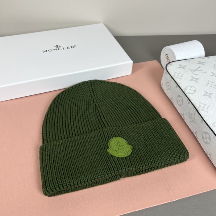 1:1 quality version Round Rubber Patch Logo Knit Unisex Beanie 9 colors 29569832